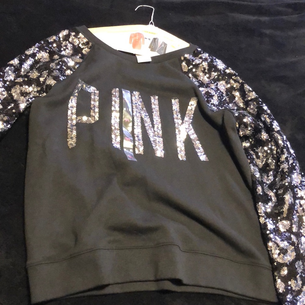 Brand new PINK crew neck